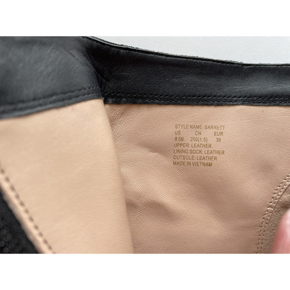 Kate Spade Barrett Ankle Booties Logo Black Suede Side Zip - Picture 10 of 11